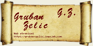 Gruban Zelić vizit kartica